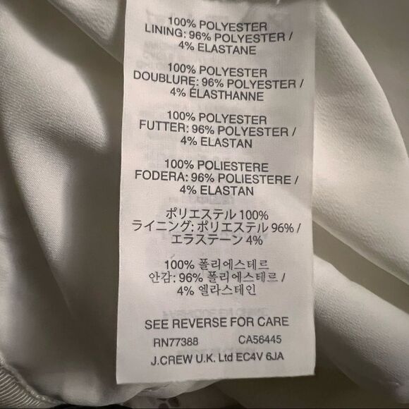J. Crew White Eyelet A-Line Mini Skirt Summer Skater Skirt Petite Size 2 - Picture 11 of 11